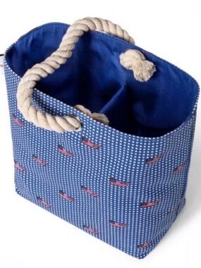 Vineyard Vines x Target NWT Wine Tote Bag Blue Whale American Flag Gingham